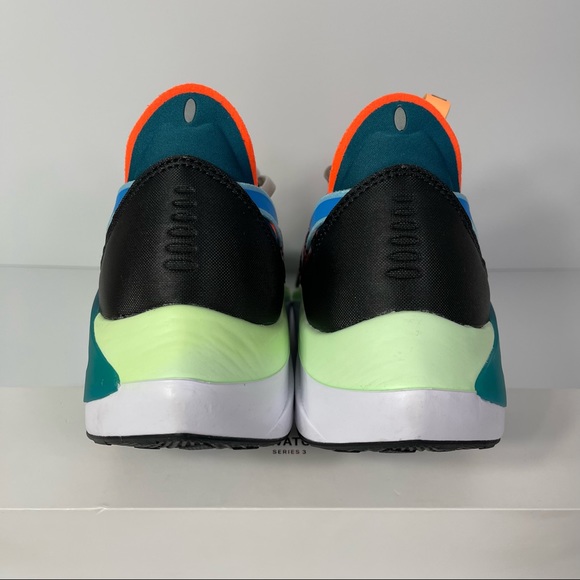 NIKE N110 D/MS/X DIMSIX FLYKNIT MENS RUNNING SHOES SIZE 10 BLACK BLUE RED NEW - Picture 3 of 10